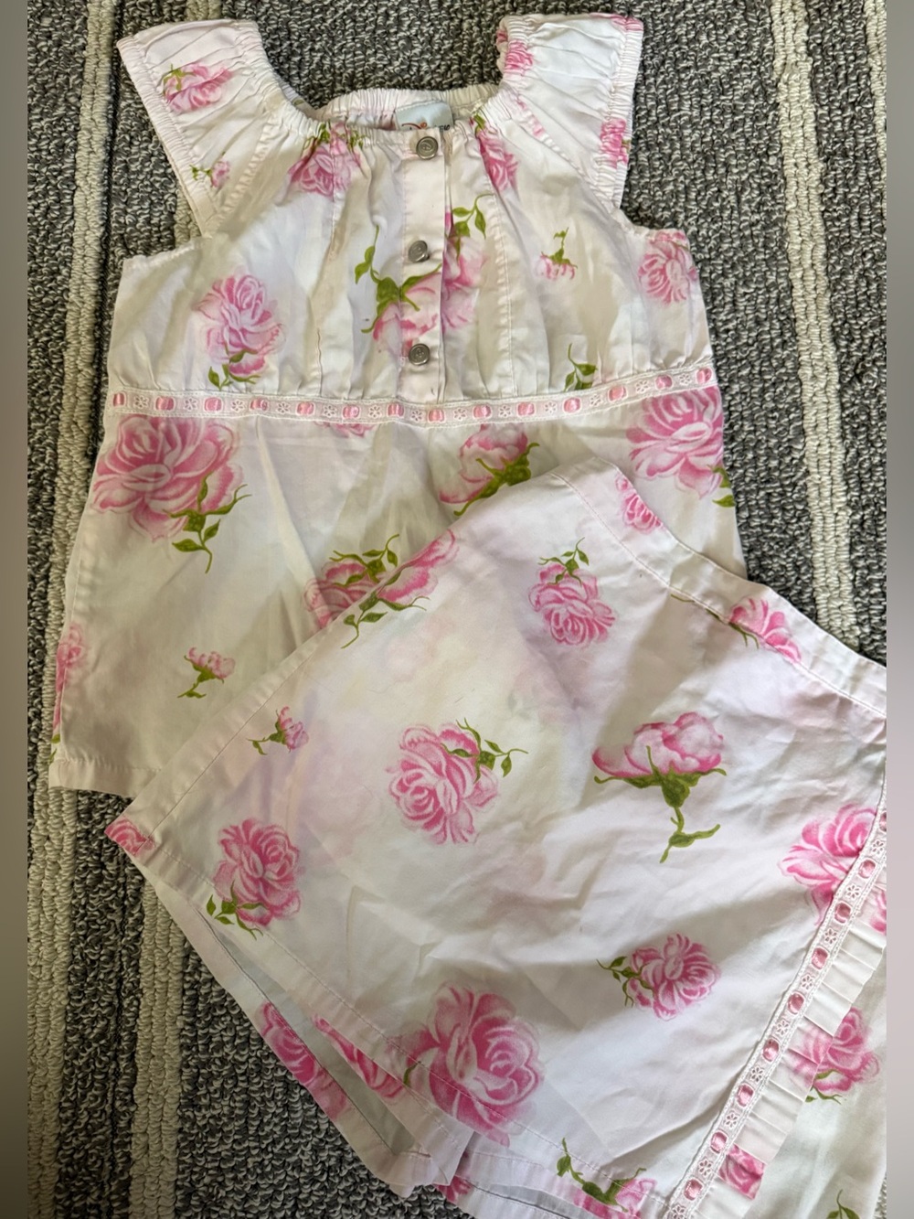 Disney Pink Floral Two-Piece Set